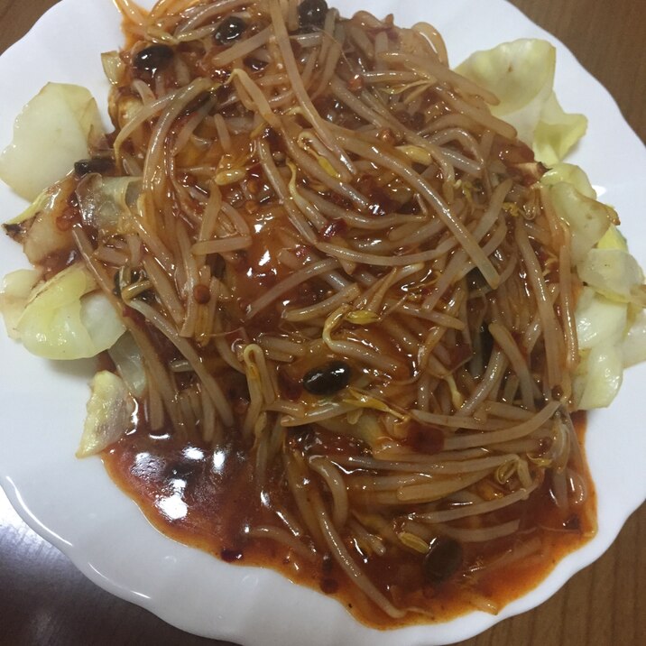 野菜のピリ辛あんのせ